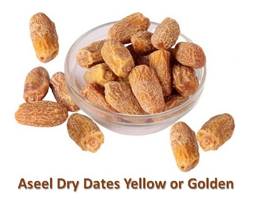 Aseel Dry Dates Yellow or Golden